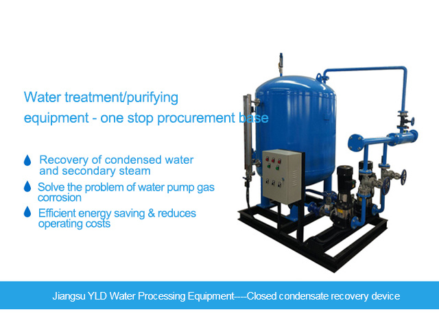 Closed condensate recovery device
